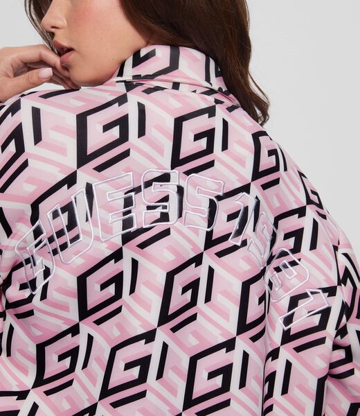 All Over G Cube Logo Scuba Shirt Dress