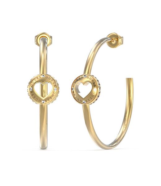 50mm Rolling Heart Hoops