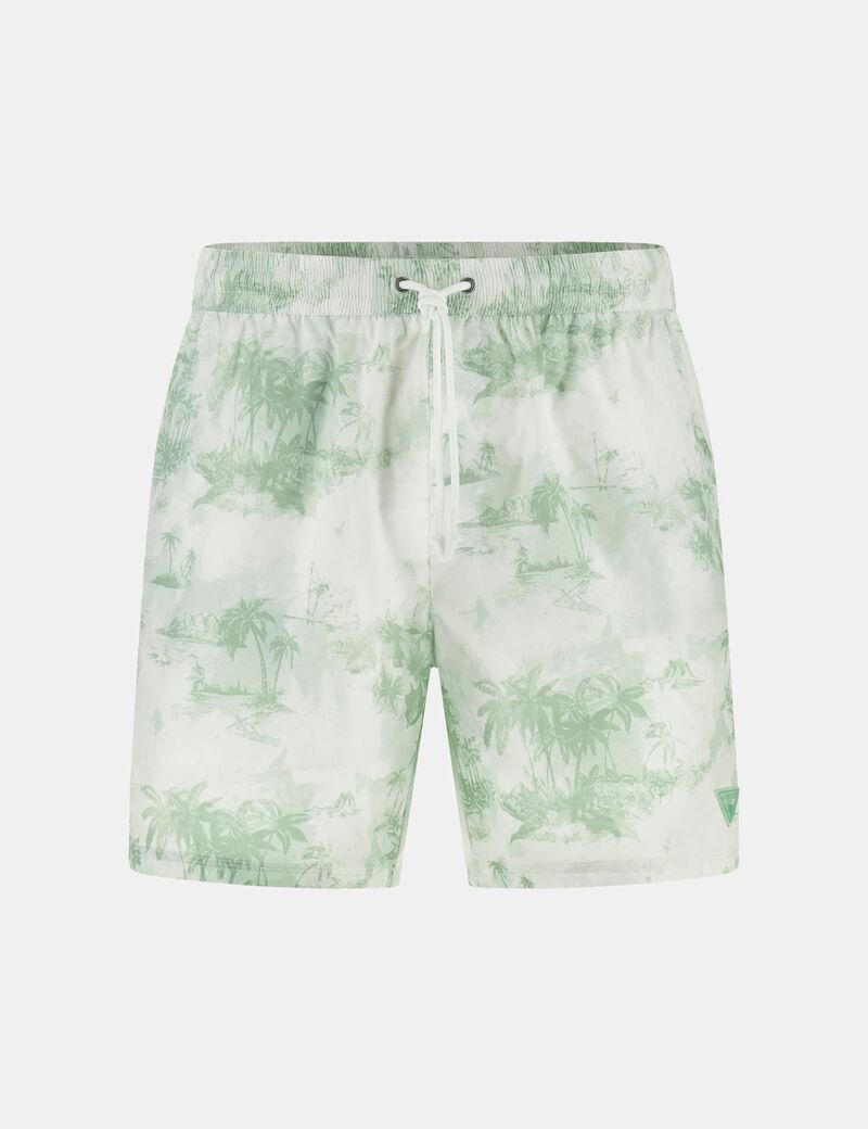 All over print swim trunks