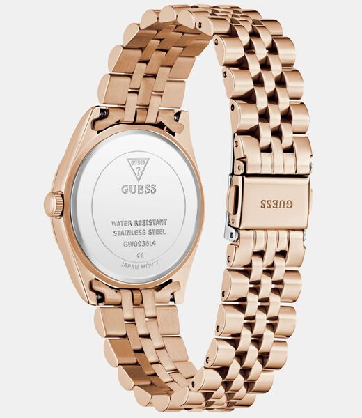 Ladies Rose Gold Tone Multi-function Date Watch