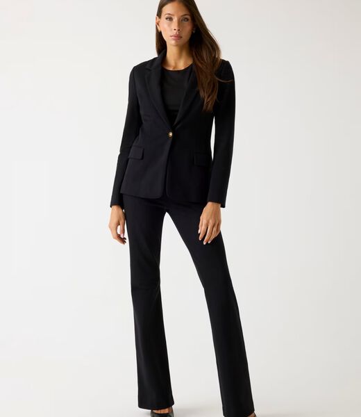 Flared high-rise pants
