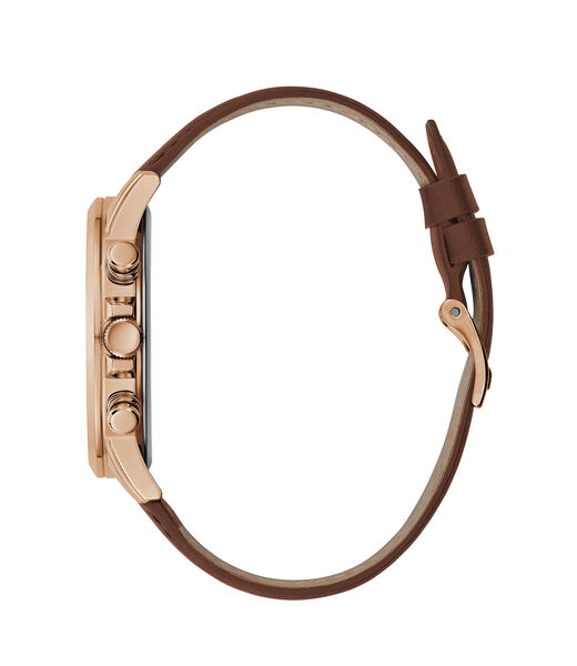 Rose Gold Leather Watch