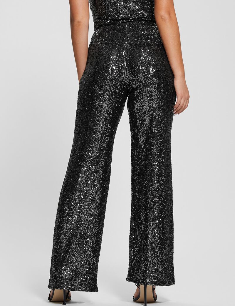 Sequins Wide Leg Pant