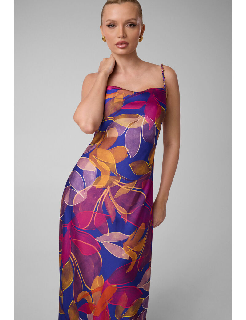 guess marciano printed maxi dress