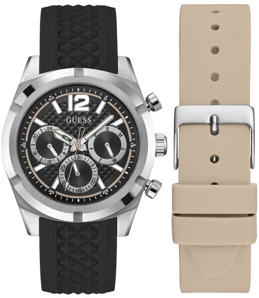 Multi-function watch with interchangeable strap