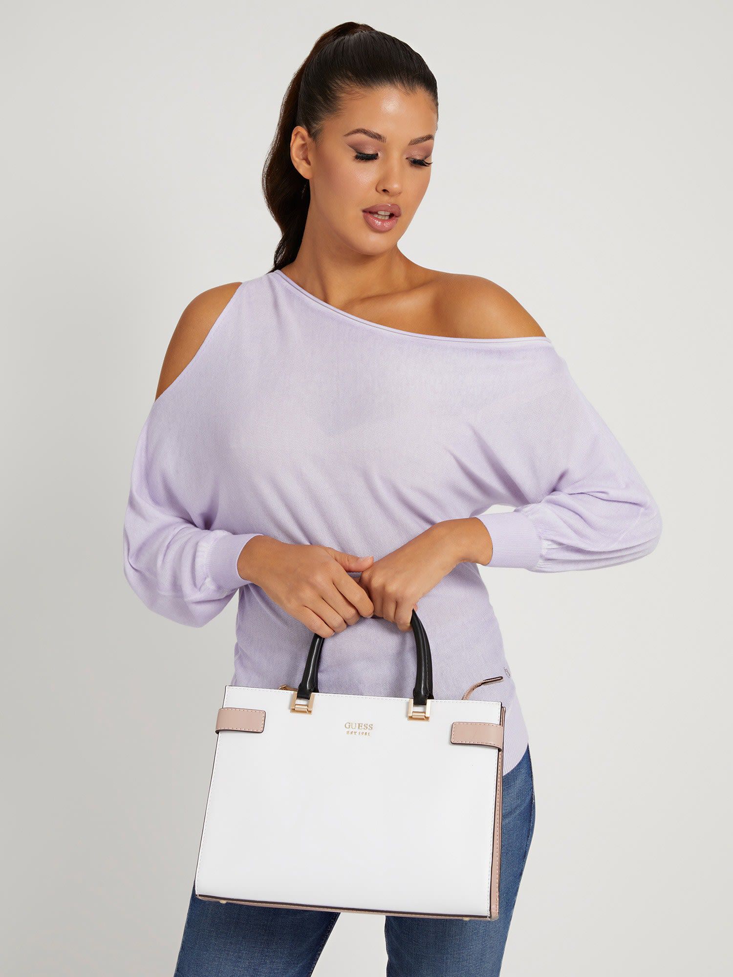 Shop GUESS Online Atene Society Satchel