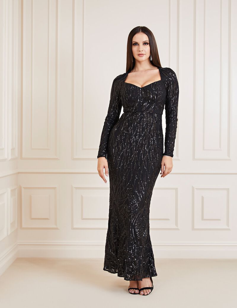 Marciano Sequins Long Dress