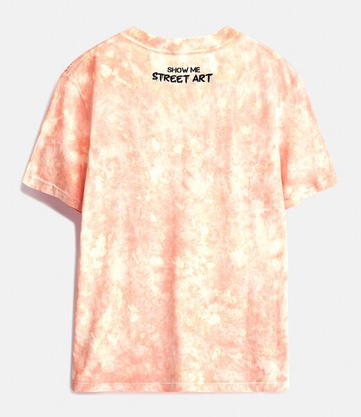 Tie-Dye Graffiti Print T-Shirt