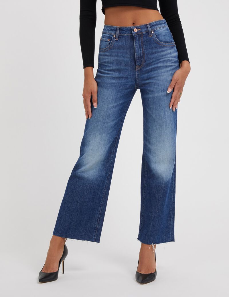 High Rise Wide Leg Denim Pant