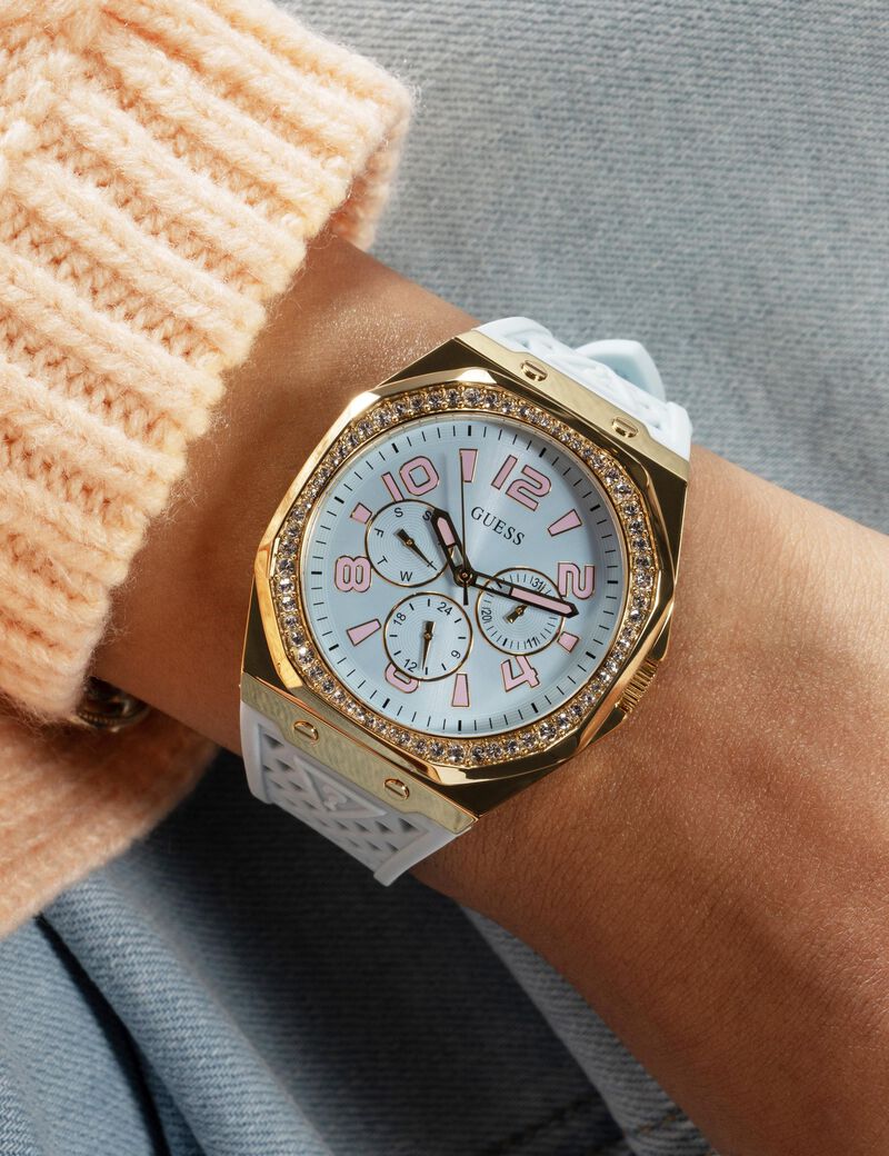 Blue Quartz Analog Silicone Watch