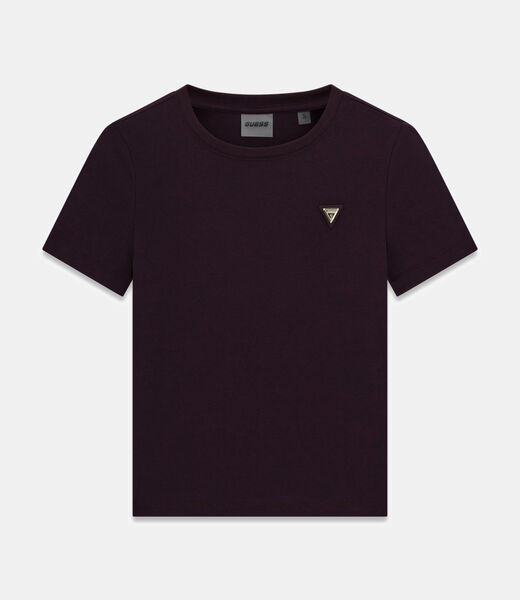 Triangle logo stretch t-shirt