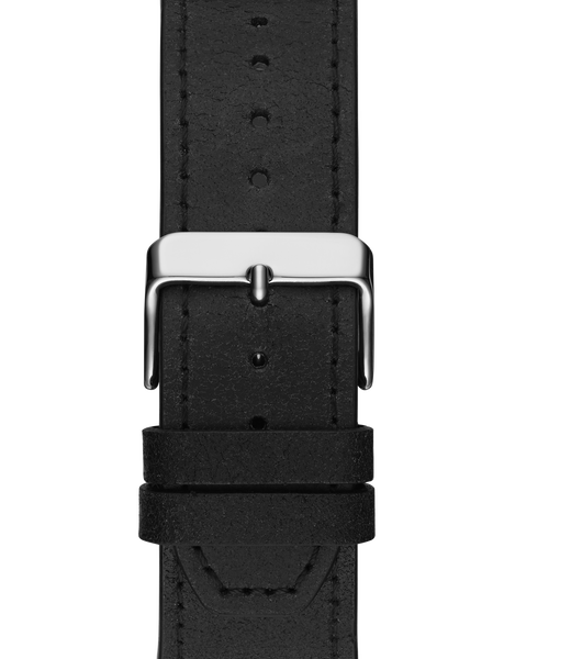 Mens Black Silver Tone Multi-function Watch