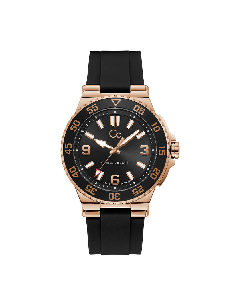 Gc Black And Gold Mens Watch