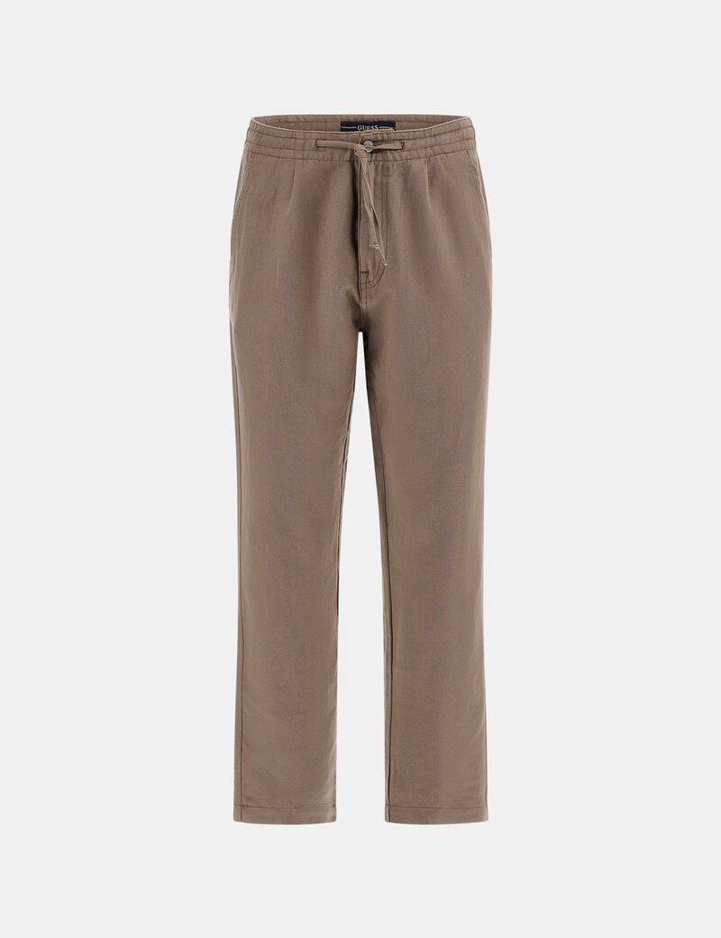 Linen blend relaxed pants