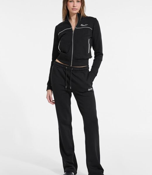 Cropped V-neck sweatshirt