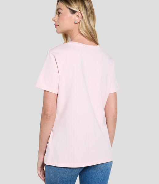 Triangle logo stretch t-shirt