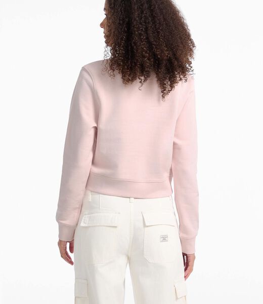 Printed logo cropped sweatshirt