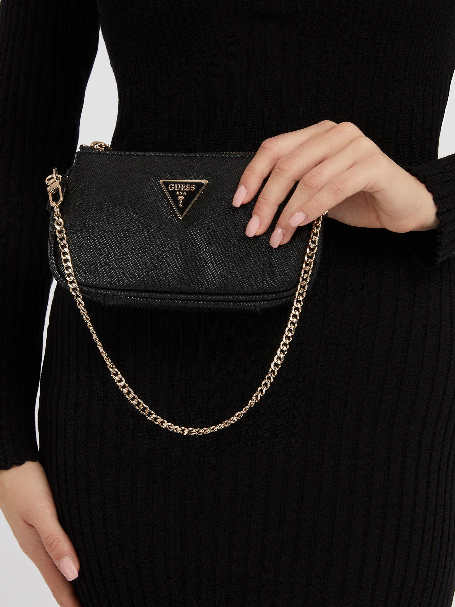 Shop GUESS Online Noelle Saffiano Mini Crossbody Bag