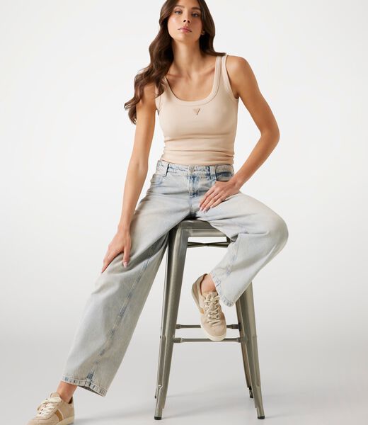 Rib-knit tank top