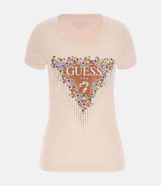 Flower logo stretch t-shirt