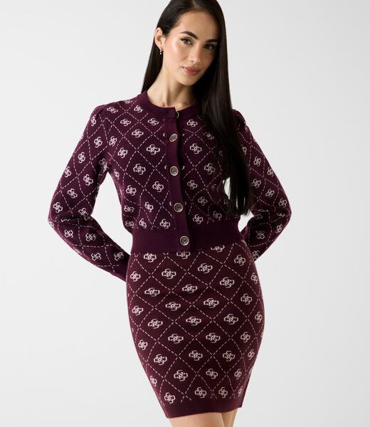 كارديجان من مزيج الصوف بشعار 4G