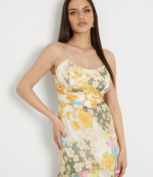 Floral print long dress