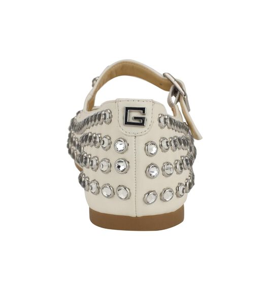 Embellished Mary Jane Ballet Flats