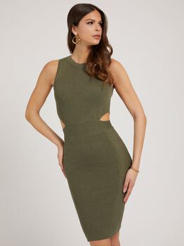 Cut-Out Rib Dress