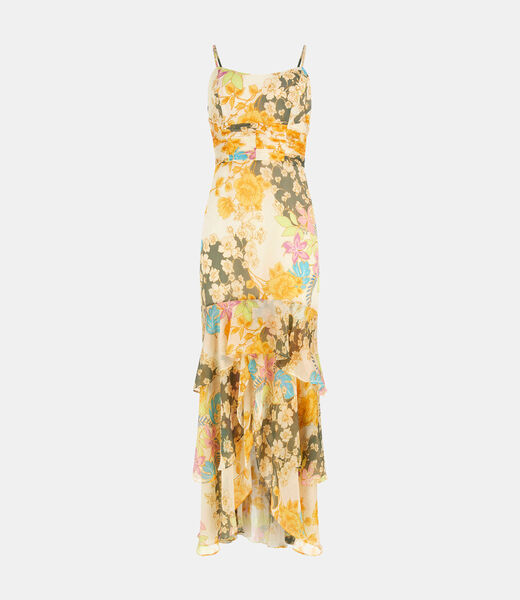 Floral print long dress