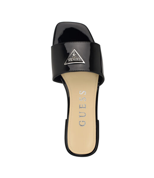 Tamsey croc embossed slides