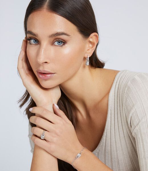 Clear Padlock Bracelet Rh