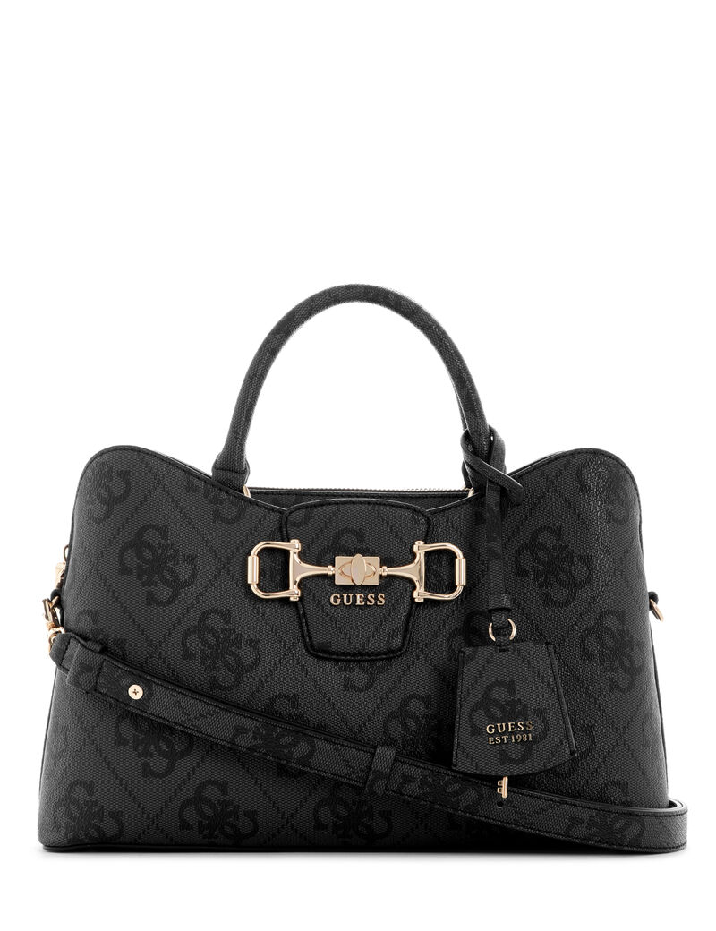 guess janie logo girlfriend satchel bag