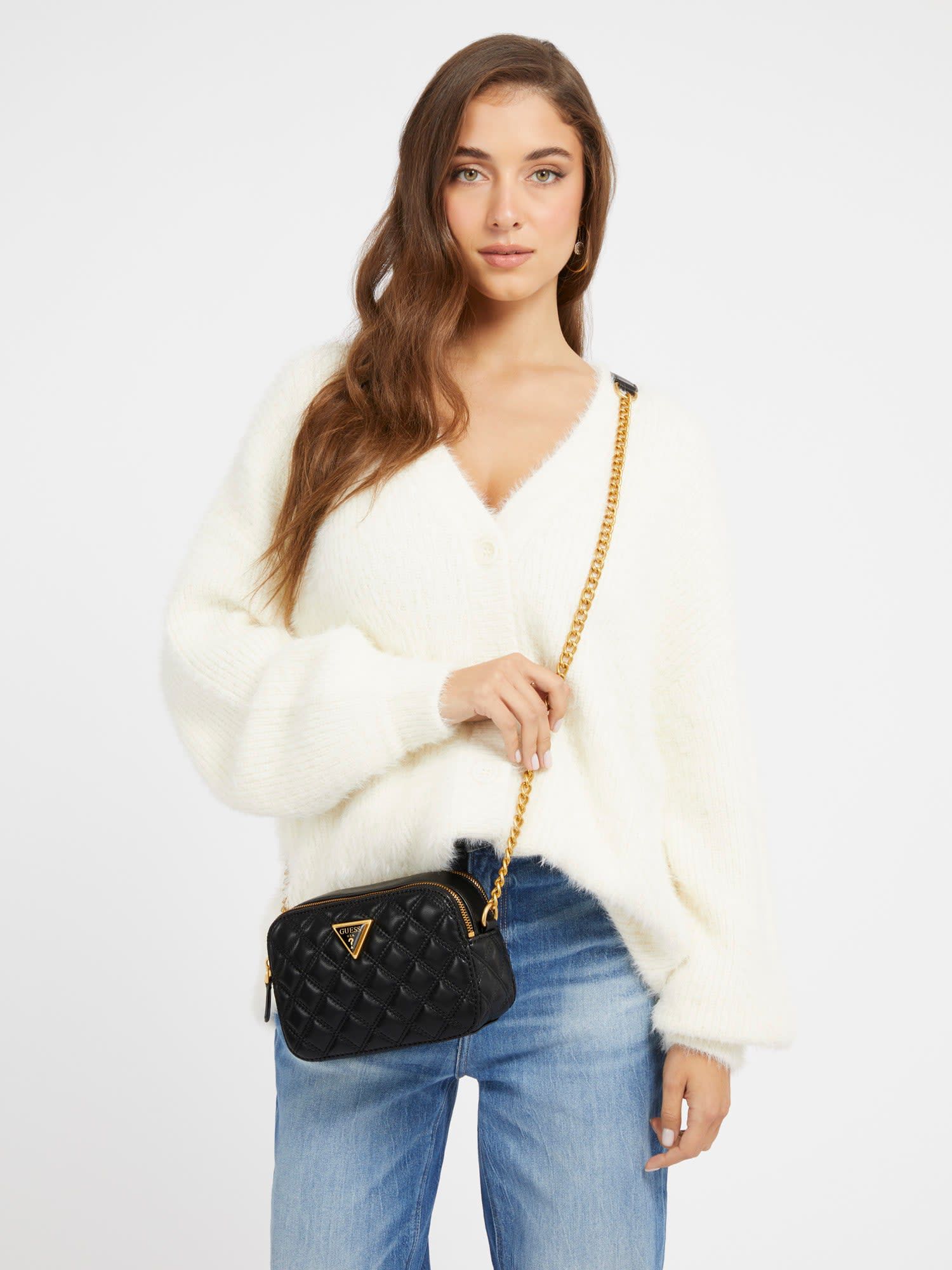 Guess kaylee quilted mini crossbody deals