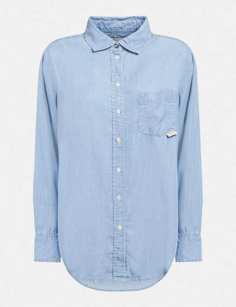 Oversize Fit Denim Shirt