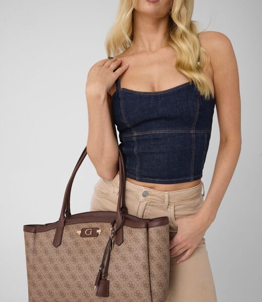 guess lindsey tote bag