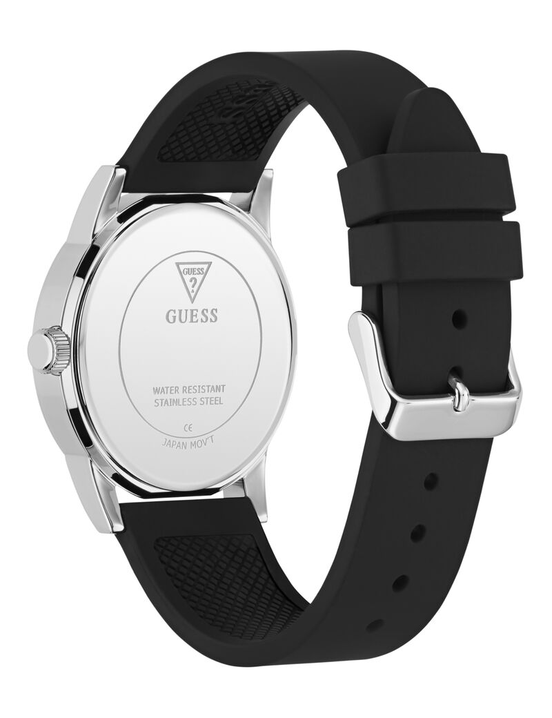 Mens Black/Gunmetal/Grey Round Analog Watch