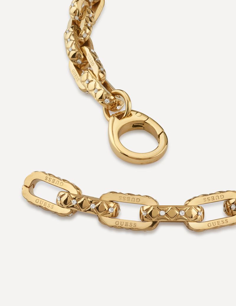 Matelasse Pave Link Chain Nk