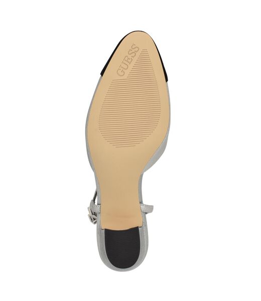 Slingback Cap Toe Block Heel Pumps
