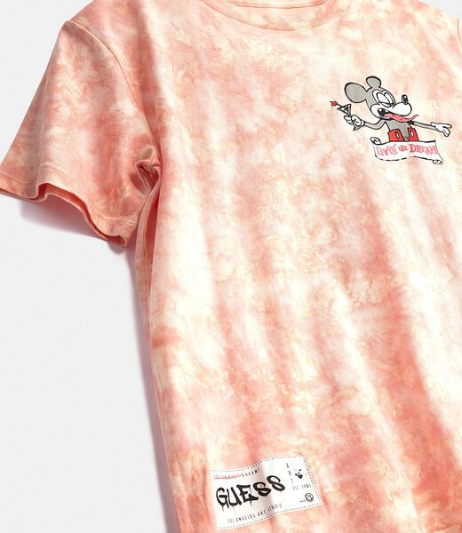 Tie-Dye Graffiti Print T-Shirt
