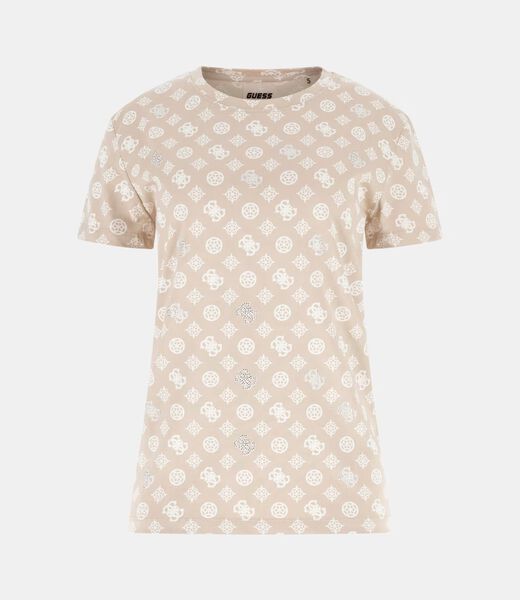 تي شيرت بطبعة الشعار بالكامل