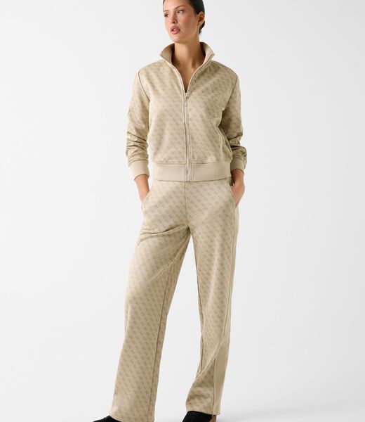 guess logo wide leg pants