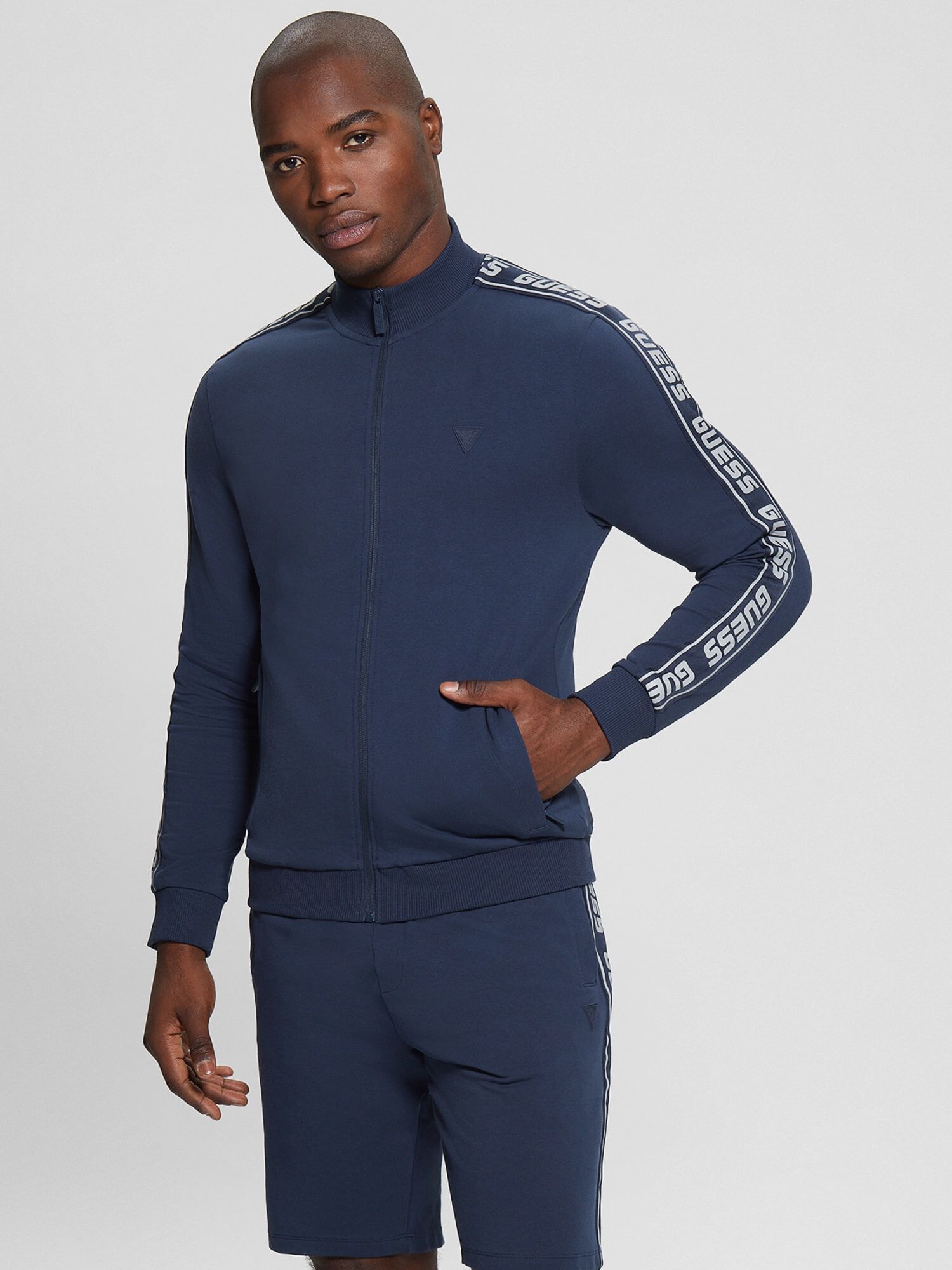 Shop GUESS Online Full Zip Sweatshirt