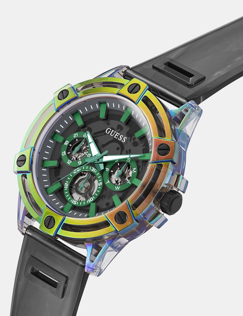 Mens Black Multi-function Watch