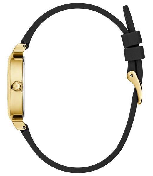 Ladies Black Gold Tone Analog Watch