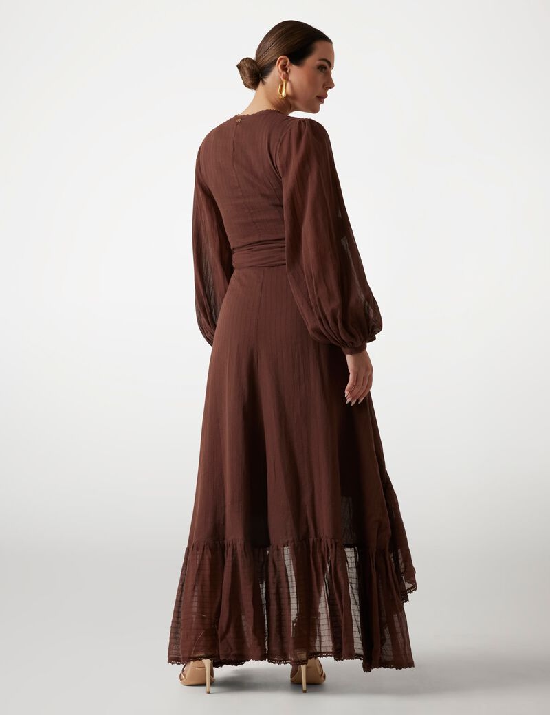 فستان مارسيانو الطويل ذو الخصر المتسع