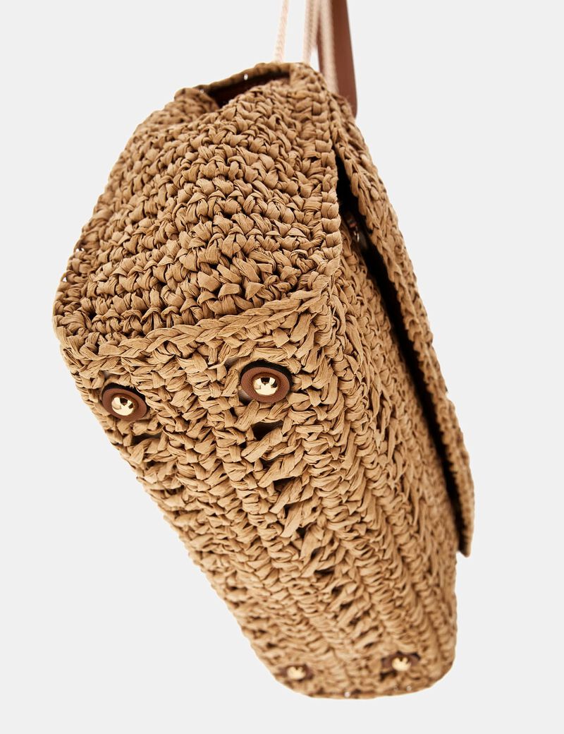 Irene Raffia Crossbody Bag