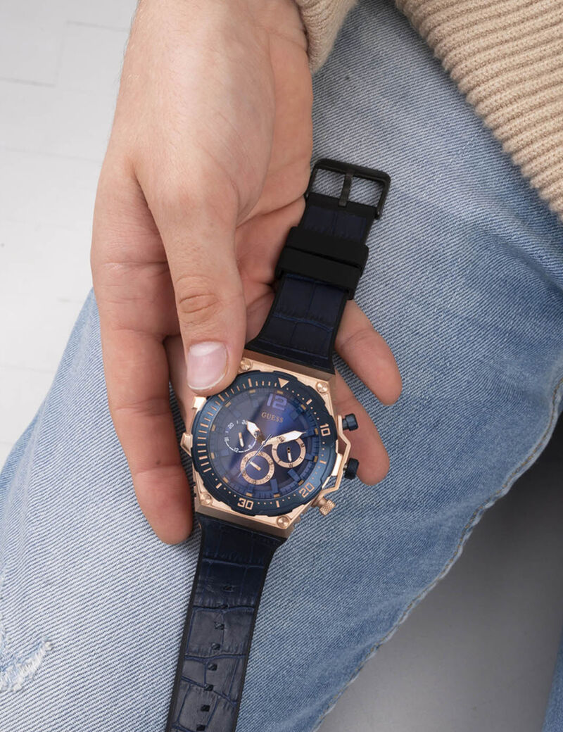 Blue Multifuction Watch