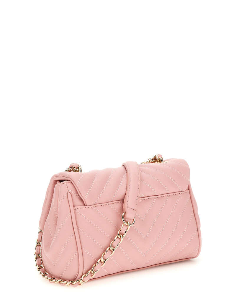 Chain lattering logo crossbody bag