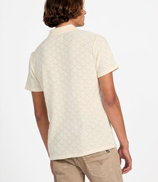Knit polo shirt