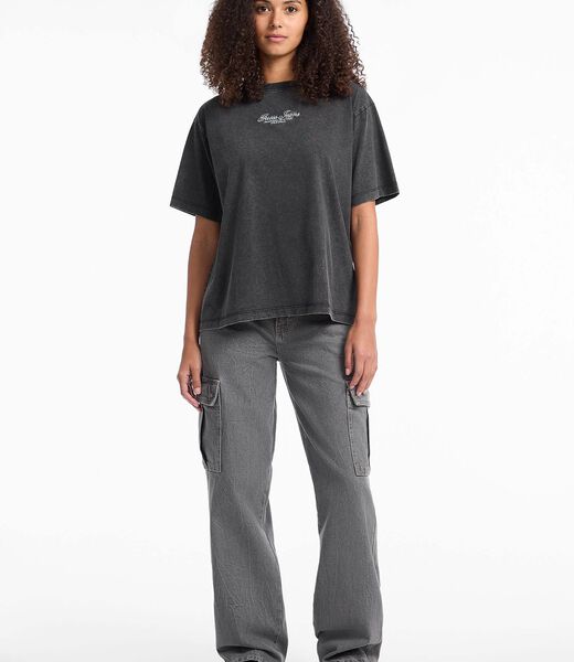 Oversized embroidered logo t-shirt